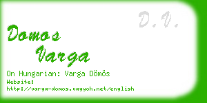 domos varga business card